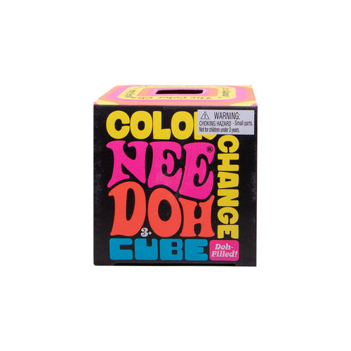 NeeDoh Color Change Cube - Squishy Sensory Toy That Changes Color